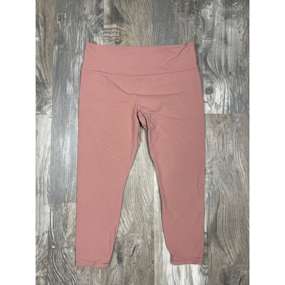 Athleta Ultra High Rise Elation 7/8 Tight Leggings XL Pink Rose Athletic Workout - Picture 1 of 8